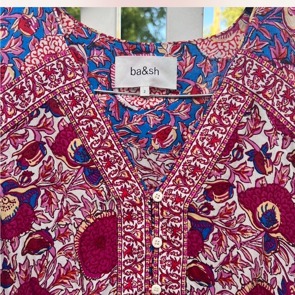 BA&Sh Valía Dress in Fuchsia - Picture 4 of 5